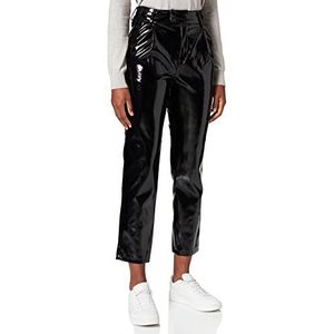 JACK & JONES Dames JJXX JXCATIE Faux Leather Pants NOOS Chino, Zwart/Detail:Shiny, S