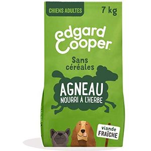 Edgard & Cooper Droogvoer voor volwassen honden, zonder granen, natuurlijk voer, 7 kg, vers lamsvlees, hypoallergeen, gezonde voeding, smakelijke en evenwichtige eiwitten