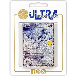 Reshiram 113/114 Classic Collection Full Art - Ultraboost X Epée et Bouclier - Célébrations - 25 ans - Doos met 10 Franse Pokemon kaarten