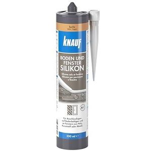 Knauf Vloer en raam siliconen – neutraal vernetende speciale siliconen, ook ideaal voor verzegelingen in glas- en raambouw, 300 ml, beuken