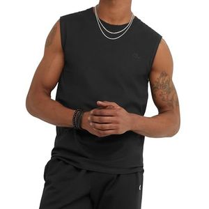 Champion Muscle Tank voor heren, klassiek grafisch spiershirt, mouwloos T-shirt voor heren (Reg. Of Big & Tall), Zwart - C Logo, S