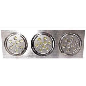 Cablematic - LED-downlight 3x9W 139x400mm rechthoekige witte koude dag 6000K