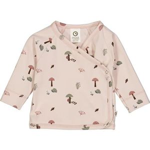 Müsli by Green Cotton Mini Me Botany Cardigan T-shirt voor babymeisjes, Nightingale/Bark/Poetry Green, 56 cm