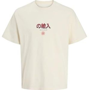 JACK & JONES - JORSoutheast Gallery - T-shirt - Azuur Rood Zwart Natuurwit