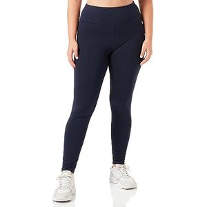 Champion Legacy American Classics W-Cotton Lycra hoge taille cropped leggings voor dames, Navy Blauw, L