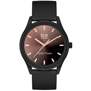 Ice-Watch - ICE solar power Sunset black - Dames zwart horloge met siliconen band - 018477 (Klein)