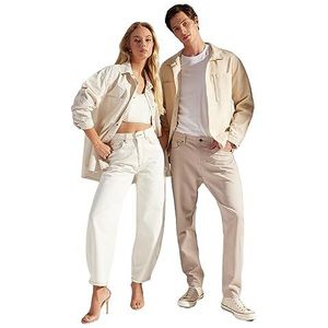 Trendyol - Capri Broeken - Wit - Denim - High Waist - Tapered