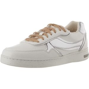 Geox D Jaysen G Sneakers voor dames, wit zilver, 42 EU, Wit-zilver., 38 EU