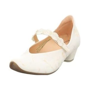 Think! dames AIDA chromfrei gegerbte nachhaltige Halbschuhe, IVORY GOLD 1000