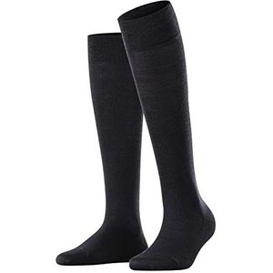 FALKE Dames Kniekousen Sensitive Berlin W KH Wol Katoen Met Comfort Tailleband 1 Paar, Blauw (Dark Navy 6370) nieuw - milieuvriendelijk, 35-38