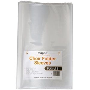 Choir Folder Sleeves For Single Sheets (Pack Of 5)