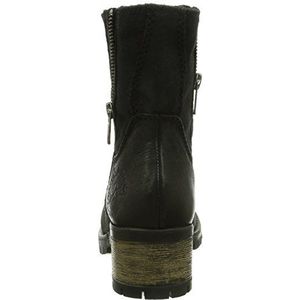 s.Oliver 25224 dames combat boots, zwart zwart 1, 37 EU