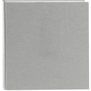 Goldbuch 27606 fotoalbum Summertime Trend 2, fotoboek met 60 witte pagina's met pergamijn scheidingsbladen, fotoalbum met linnen omslag, tot 600 foto's, hoogwaardig papier, grijs, 30 x 31 cm