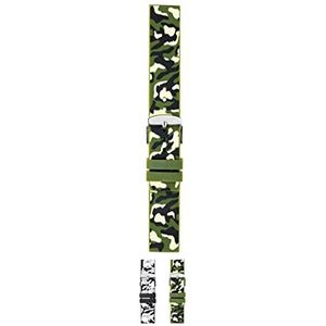 Morellato Armband van siliconen, lijn camouflage, in 2 verschillende kleuren (20, groen), groen, 20 mm, Band