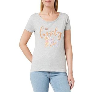 Winnie the Pooh WODWINITS010 T-shirt, grijs gemêleerd, maat L voor dames
