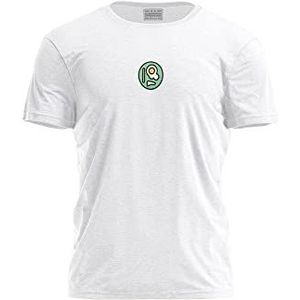 Bona Basics, Digitaal bedrukt, basic T-shirt voor heren,%100 katoen, wit, casual, herentops, maat: S, Wit, S