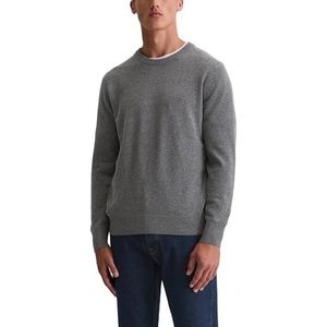 Regular fit pullover van katoenmix met scheerwol