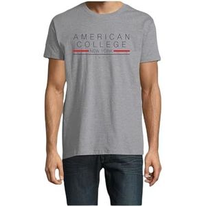 American College T-Shirt - MELL Grey - Maat M, Mell Grey, M