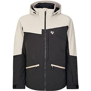 Ziener TARPU Ski-jas/winterjas voor heren, warm, waterdicht, PFC-vrij, zilverbeige dob, 56
