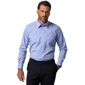 JP 1880 Heren grote maten grote maten Menswear L-8XL hemd, business, variokraag, tot 8XL, Comfort Fit 703633, lichtblauw, 3XL