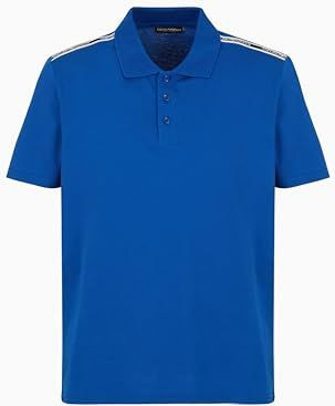 Emporio Armani - Blauwe T-shirt - Heren - Korte Mouwen