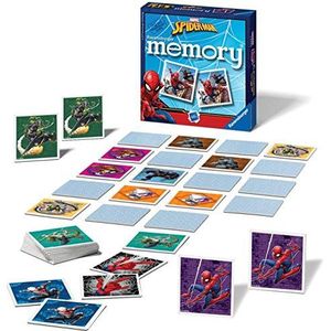 Ravensburger Marvel Spiderman Mini Memory Game - Matching Picture Snap Pairs Game For Kids Age 3 Years and Up