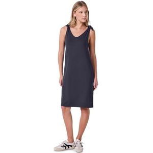 Street One - Jerseyjurk - Blauw - Dames - Met Knoopdetail