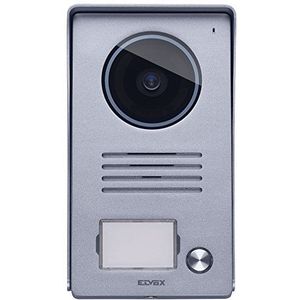 Vimar 40921.P1 externe audio/videobord van aluminium, voor video-deurintercominstallatie, 7 in LCD-kleur met regenbescherming, 1 knop, wandmontage