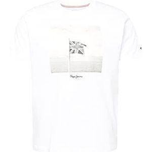 Pepe Jeans Alfred SS T-shirts, 800WHITE, S dames