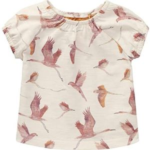 Noppies Baby Baby-meisjes T-shirt met korte mouwen Americana Allover Print T-shirt, antiek wit P331, 56