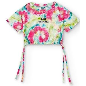 Charanga Meisjes-T-shirt, meerkleurig, digitaal, feestgebreid, 50% polyester, 50% katoen, Meerkleurig, 6 Jaren