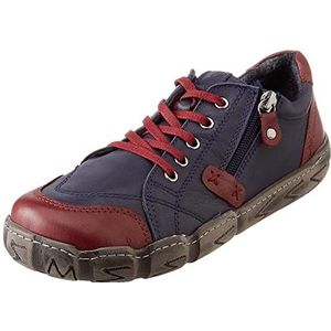 Andrea Conti Dames Boot Sneakers Donkerblauw/Bourgondië, 39 EU