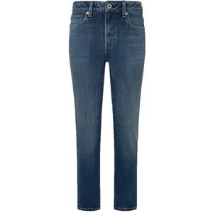 Pepe Jeans - PL204591HV3 - Jeans - Blauw - Taps Toelopend - Hoge Taille