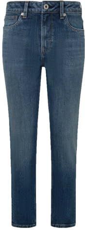 Pepe Jeans - PL204591HV3 - Jeans - Blauw - Taps Toelopend - Hoge Taille