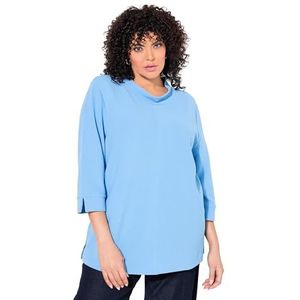 Ulla Popken Sweatshirt voor dames, Horizontblauw., 42-44