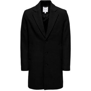 ONLY & SONS - ONSMATTHEW WOOL COAT OTW NOOS - Lange Jas - Zwart