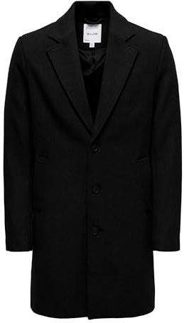 ONLY & SONS - ONSMATTHEW WOOL COAT OTW NOOS - Lange Jas - Zwart