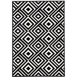 Zala Living Laagpolig velours tapijt Art Black Creme, 70x140 cm
