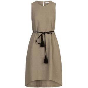 Mint & Mia Linnen damesjurk, groen, 40