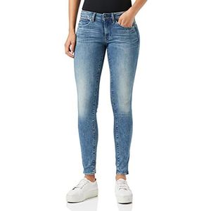 G-Star Raw dames Jeans Midge Zip Mid Waist Skinny,Blauw (Lt Vintage Aged Destroy 8968-9114),23W / 34L