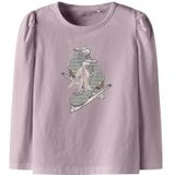 NAME IT Shirt 'NMFSKATY'  brokaat / grijs / sering