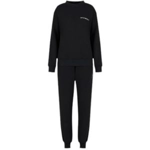 Emporio Armani Iconic Terry Damesbroek, sweater+pants (verpakking van 2), zwart, XS
