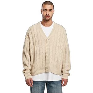 Urban Classics Boxy Cardigan Sweatshirts voor heren, Softseagrass, 5XL