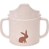 LÄSSIG Kinderen drinkbeker met handvat en afneembaar deksel 150 ml/Sippy Cup Little Forest Rabbit