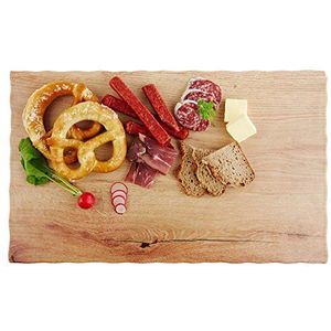 APS 84205 OAK LIGHT GN 1/1 dienblad van melamine met anti-slip voeten, houtlook, 53 x 32,5 x 1,5 cm