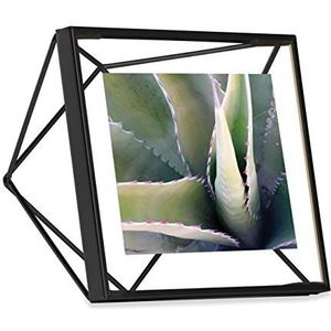 Umbra Prisma Fotolijst, 10 x 10 cm, voor wand- en tafel, voor foto's, kunstdrukken, illustraties en meer, metaal, zwart