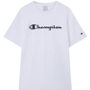 Champion Heren Legacy Man-Big Logo T-shirt, Wit (Ww001), M
