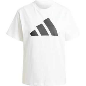 adidas Dames PWR 3 GRAPHIC TEE, white, XXS