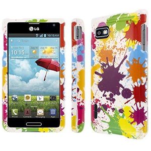 Empire MPERO LG Optimus F3 Case hoes beschermhoes beschermhoes SNAPZ 2-delig beschermende harde shell cover, wit verfsplaat