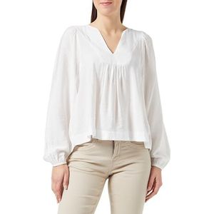 VERO MODA Vmgalilea L/S V-hals Top VMA Noos blouse met lange mouwen, wit (bright white), M